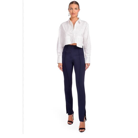CINQ À SEPT Brianne Crepe Dress Pants Size 10 NWT - Picture 2 of 14